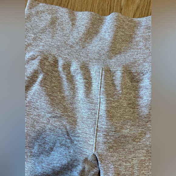 Forever 21 Light Pink /Gray Biker shorts athletic gear compression - Picture 2 of 5